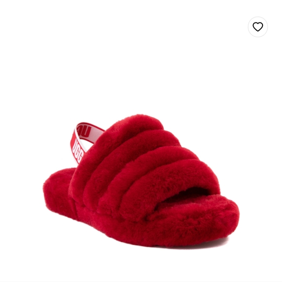 UGG Other - 💥SALE✨Kids UGG Fluff Yeah Slides T 11 RED For Allie